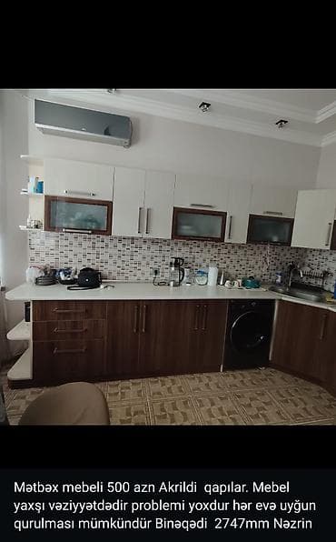 kamotlar mebel: Mətbəx mebeli satılır. Xüsusiyyətlər: - Üst və alt dolablar komplekt — 5
