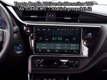 avtomobil ucun naviqator proqrami: Toyota corolla 2013 android monitor bundan başqa hər növ avtomobi̇l — 1