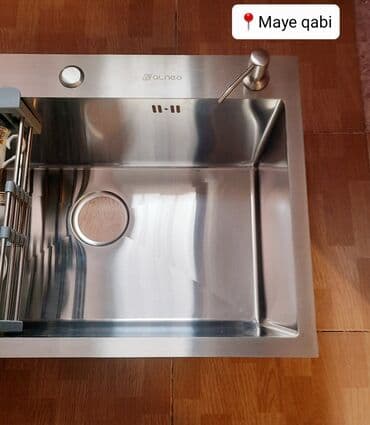 moydadir qiymetleri: Yeni Kvadrat Mətbəx çanağı, Paslanmaz polad, Pulsuz çatdırılma — 3