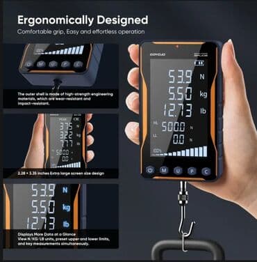 səviyyə: Dinamometr. Model: GOYOJO GF-500D Peşəkar laborator cihaz. Rəqəmsal — 1