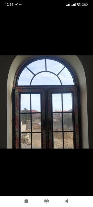 купить окно пластиковое бу: PVC pəncərə bloku - Material: ağ və rəngli rəngli PVC profil - Şüşə — 18