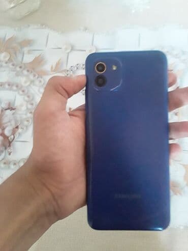 macbook ikinci el: Samsung Galaxy A03, 64 GB, rəng - Mavi, Zəmanət — 1