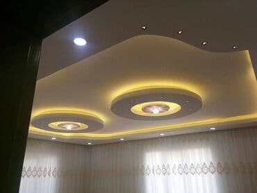 zal ucun alcipan fiqurları: Hər növ Alcipan işləri görülür. Düz sadə tavan. Ara kəsmə divar — 18