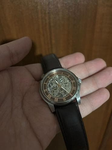 ucuz saatlar: Klassik skeleton dizaynlı mexaniki qol saatı - Mexaniki avtomatik — 1