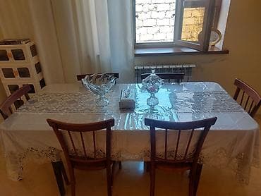 Krasnadarın stolu və 6 stulu yaxşı vəziyyətdədir qiymətində — 3