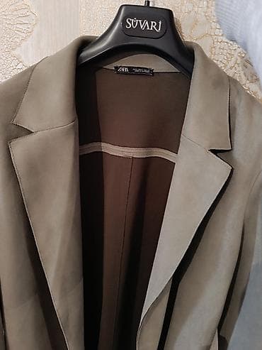 kreditle geyimler: ZARA qadın plaş/kardiqan incə material - Model: minimal dizaynlı — 3