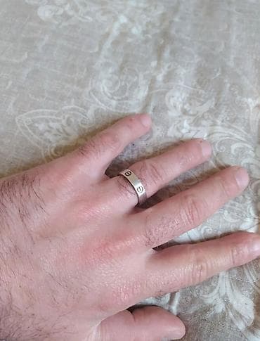 gumus 65: Nişan, Üzük, Cartier, Gümüş, 958 Əyar — 2
