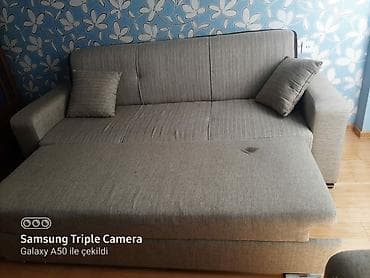 kamp stul: Divan + 2 kreslo satılır.Divan açılır. yaxşı vəziyyətdədir.unvan Yeni — 4