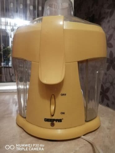 Geepas şirəçəkən - Brend: Geepas - Rəng: sarı - Ön paneldə ON/OFF