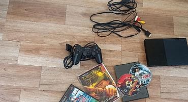 PlayStation 2 Slim komplekti - Konsol: Sony PlayStation 2 Slim (qara lalafo.az -da PlayStation 2 Slim komplekti - Konsol: Sony PlayStation 2 Slim (qara