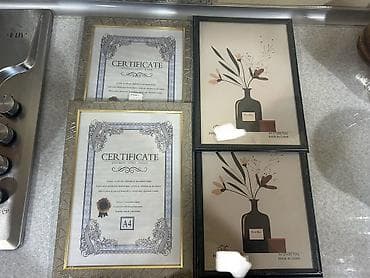 divar aboyu: Foto/sertifikat çərçivələri dəsti - Ölçülər: - A4 (21x29,7 sm) – — 2