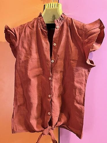 alt geyimler: Qadın köynəyi – OBEIS Tekstil, ölçü: 36 - Rəng: tünd terrakota/pas — 3