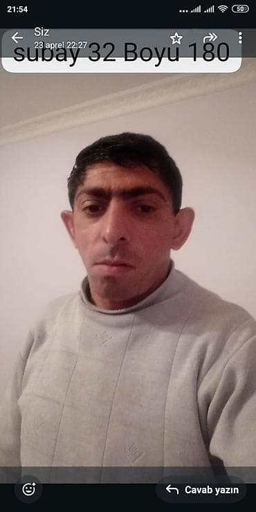 Xidmət: şəxsi tanışlıq profili 32 Məlumat: - Subay - Yaş: 32 - Boy