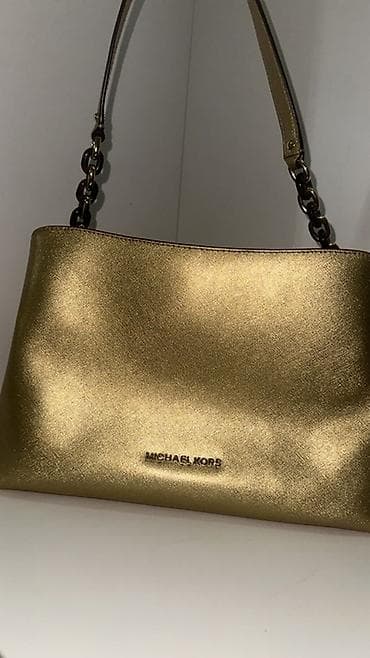 Çantalar: Michael Kors çanta - Rəng: metalik qızılı - Material: teksturalı — 2
