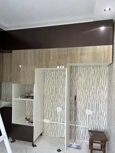 akrilik: Sifarişlə mətbəx dəsti, Özü çəkən petlələr, MDF, Kredit var, Pulsuz çatdırılma — 4