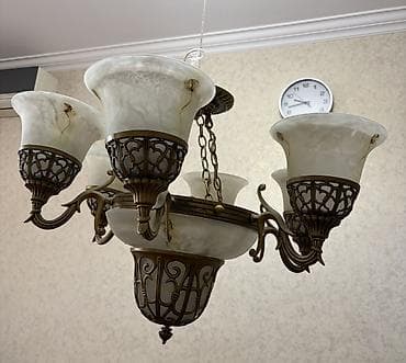 ucuz lüsturlar: Çılçıraq, 6 lampa, Metal — 5