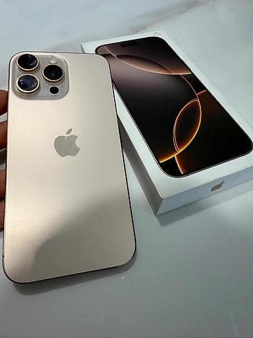 Компьютеры, ноутбуки и планшеты: IPhone 16 Pro Max, 256 ГБ, Золотой, Face ID — 7