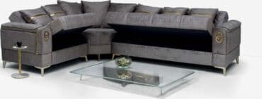 divan carpayı: Угловой диван, Новый, Раскладной, С подъемным механизмом, Набук, Бесплатная доставка в черте города — 2