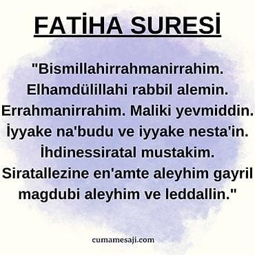 Velosiped aksesuarları: Məhsul: “Fatiha Suresi” mətn poster/print Təsvir: - Qurani-Kərimin — 1