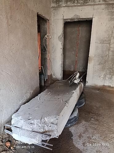 Beton kəsmə xidməti - Divar, döşəmə və tavanlarda dəqiq və səliqəli