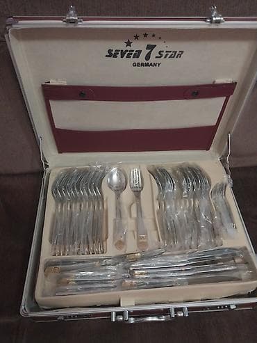 sous: Seven Star Germany süfrə dəsti – metall çemodanda - Marka/model — 2