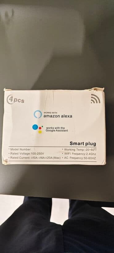 Ağıllı Rozet (Smart Plug) – 4 ədəd qutu Uyğunluq: - Amazon Alexa və