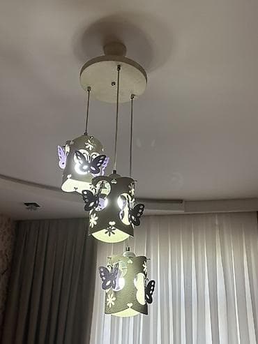 tavalar: Çılçıraq, 3 lampa, Metal — 4