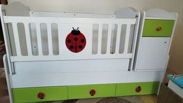 İşlənmiş, Təknəfərlik çarpayı, Bazasız, Matras ilə, Siyirməli