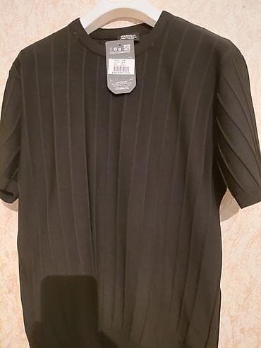 Qara rəngli qısaqoll köynək - Model: 1844 (etiket üzərində