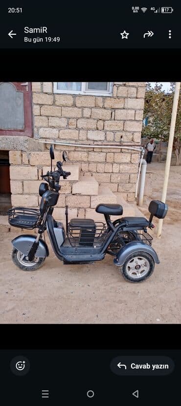 вентилятор с охлаждением в баку: Elektrik üçtəkərli skuter - 3 təkərli stabil konstruksiya, arxa ikili — 1