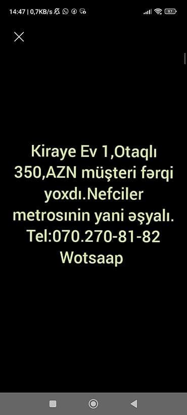 Neftçilər metrosunun yanı – kirayə mənzillər - 1 və 2 otaqlı — 4