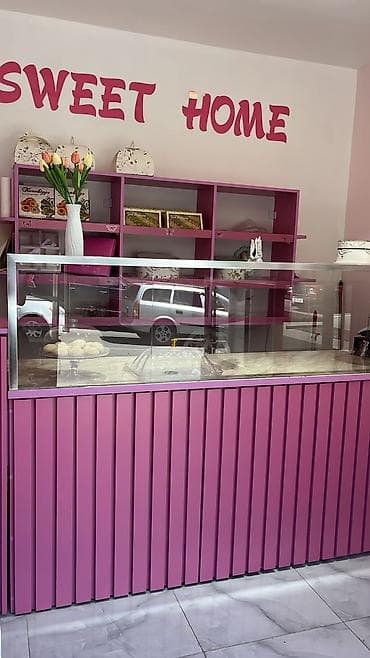 Mağaza avadanlığı: Şirniyyat/kafe üçün vitrin və mebel dəsti - Şüşə vitrinli — 6