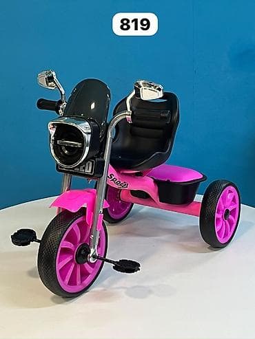 oyuncaql: Uşaq üçtəkərli velosiped – model 819 - Dizayn: Moto-üslublu qabaq — 3