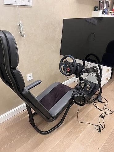 Sim yarış simulyatoru komplekti - Tam ölçülü metal karkaslı oyun