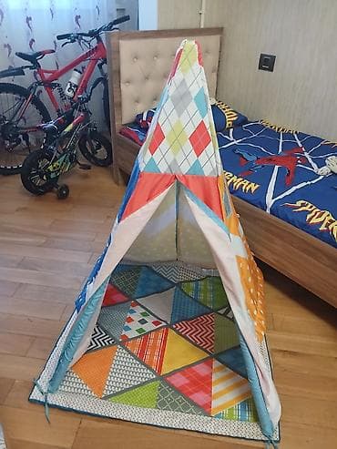 Uşaq üçün rəngarəng tipi-çadır - Model: ev şəraitində oyun üçün tipi