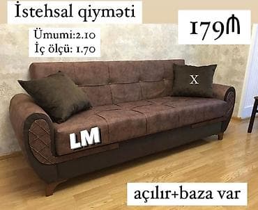 alaca mebel: Di̇van-kravat, Açılan, Bazalı, Parça, Çatdırılma yoxdur — 1
