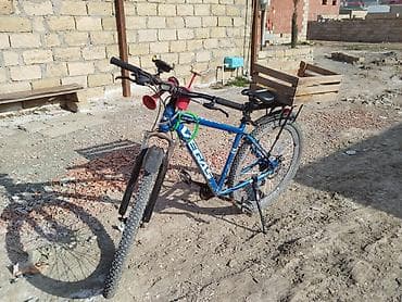 Детские велосипеды: VEGAS dağ velosipedi - Çərçivə: polad, mavi rəngdə, düz üst borulu — 3