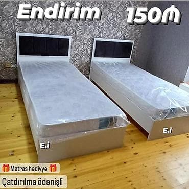 yata: - Tək nəfərlik çarpayı - Açar sözlər: Endirim, 150₼ (şəkildə — 1