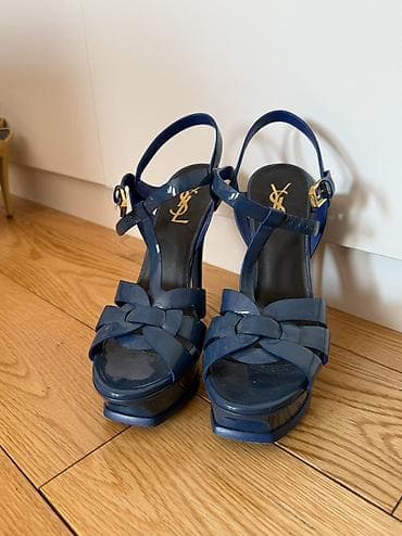 new balans: YSL “Tribute” platformlu qadın sandal kolleksiyası - Model: Saint — 3