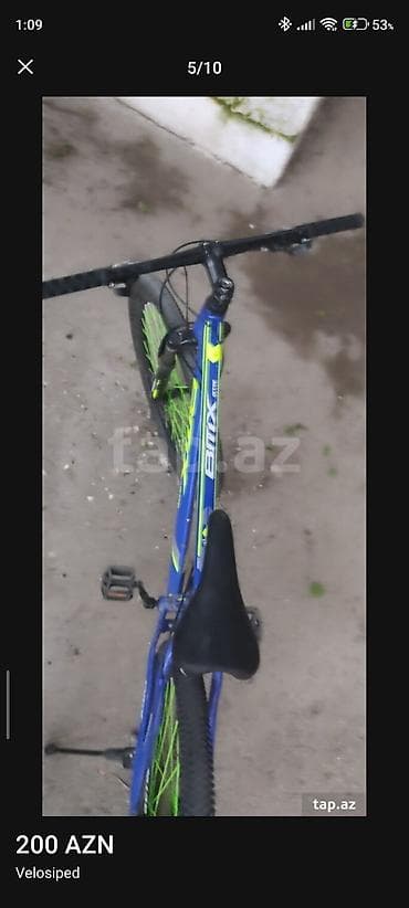 Велосипеды: BMKX MTB tipli velosiped - Rəng: mavi-göy çərçivə, yaşıl akssentlər - — 6