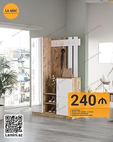 LA MINI dəhliz dolabı — lakonik və minimal dizayn. Xüsusiyyətlər: -