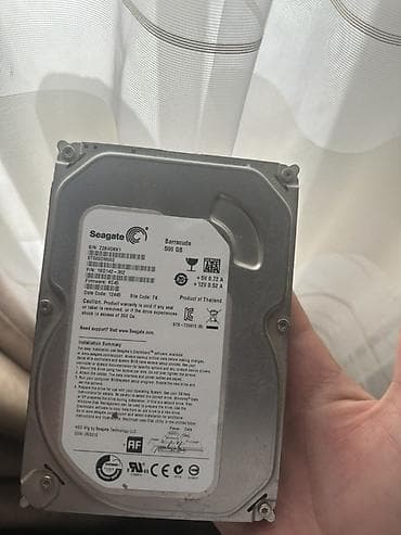 pc disk: Seagate Barracuda 3.5" HDD – 500 GB - Model: Barracuda ST500DM002 — 1