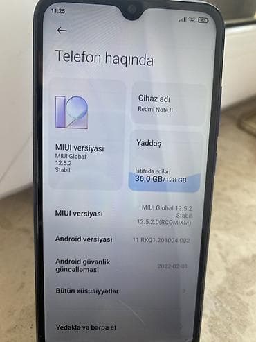 printer epson l850: Redmi Note 8, 128 GB, rəng - Mavi, Barmaq izi — 7