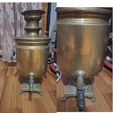 Техника и электроника: Qədimi samovar 350 manat İstehsal ili 1899 Ölçü 10 litr Ünvan Atyalı — 1