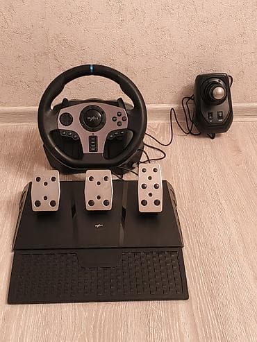 ana plata: PXN V9 oyun sükan dəsti – 900° Gaming Racing Wheel - Tam dəst: sükan — 6