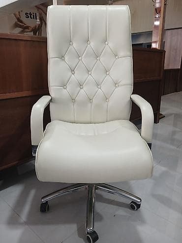 mebel servant: Ofis kresloları – müxtəlif modellər - Direktor tipi dəri kreslo (tünd — 2