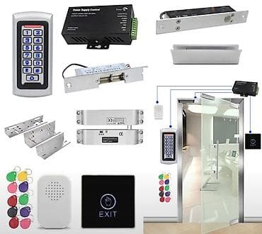 şüşe qapılar: Brulok və Şifrə ilə Girişə Nəzarət Dəsti – M203 Access Control Kit H — 8