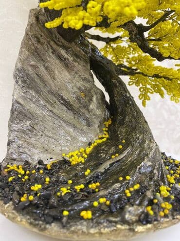 bonsai ağacı haqqında məlumat: Fiqur, Gips, rəng - Sarı — 13