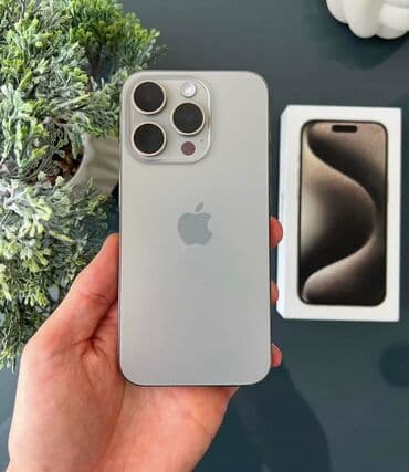 iphone se kreditle: IPhone 15 Pro, 256 GB, Natural Titanium — 1