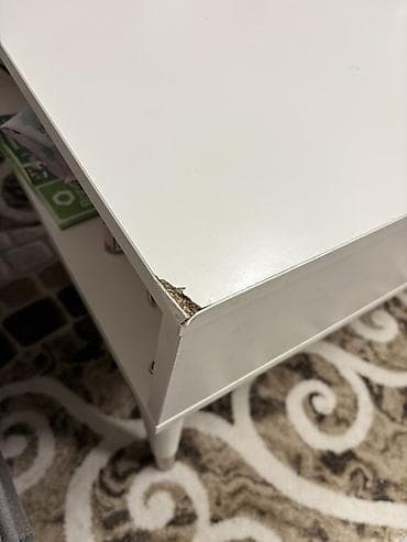 ustol ustul: Düz masa, Açılmayan, Təkərsiz, Parlaq laminat, Zəmanətsiz — 3